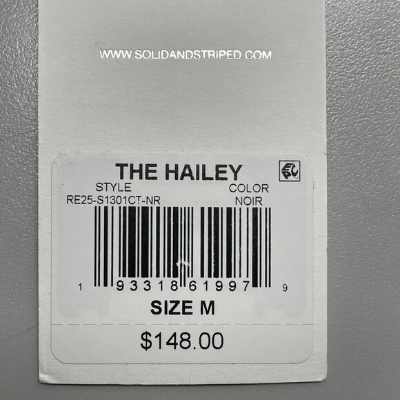 Solid & Striped Women’s Hailey One-Piece Swimsuit – Black – Size M - Picture 5 of 6